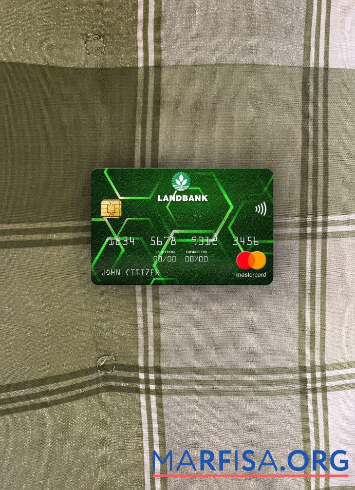 Blank Philippines Land Bank of the Philippines mastercard photolook front download for verification